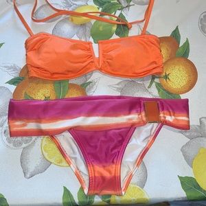 VIX Paula Hermanny Orange & Pink Bikini